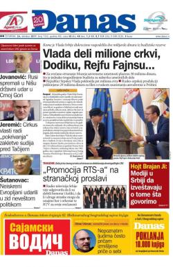 Danas - broj 7332, 26. okt 2017.
