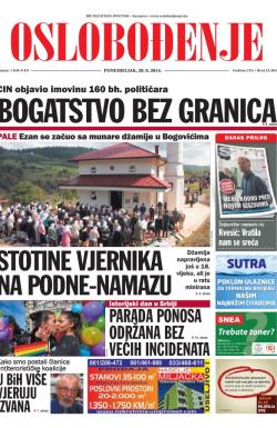 Oslobođenje - broj 24.363, 29. sep 2014.