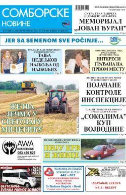 Somborske novine - broj 3392, 28. jun 2019.