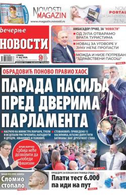 Večernje novosti - broj 3587, 9. maj 2020.