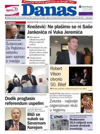 Danas - broj 6937, 26. sep 2016.