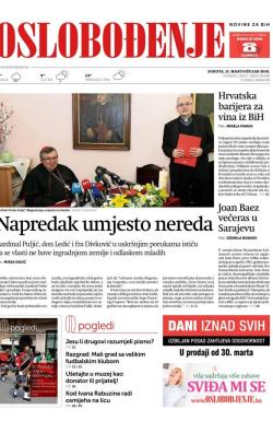 Oslobođenje - broj 25626, 31. mar 2018.