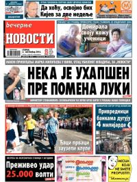Večernje novosti - broj 1276, 2. sep 2014.
