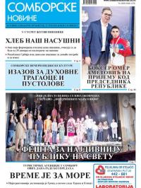 Somborske novine - broj 3547, 17. jun 2022.