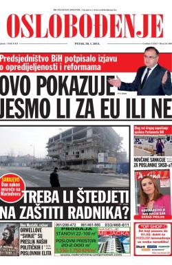 Oslobođenje - broj 24.486, 30. jan 2015.