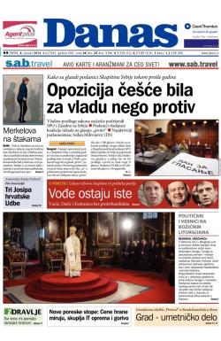 Danas - broj 5945, 8. jan 2014.