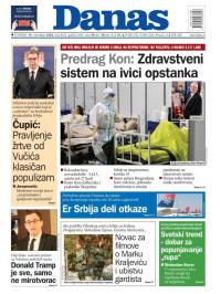 Danas - broj 8452, 19. nov 2020.