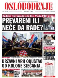 Oslobođenje - broj 24.049, 19. nov 2013.