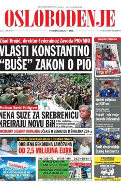 Oslobođenje - broj 24.643, 6. jul 2015.