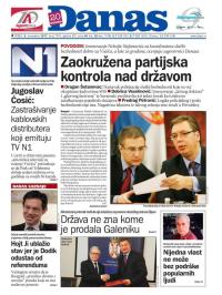 Danas - broj 7345, 8. nov 2017.