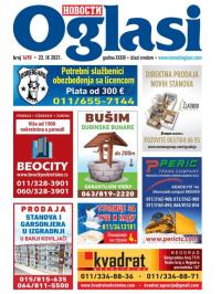 Novosti oglasi - broj 1690, 22. sep 2021.