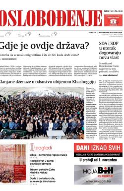 Oslobođenje - broj 25854, 17. nov 2018.