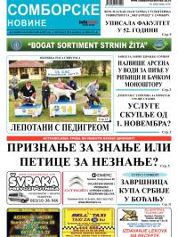 Somborske novine - broj 3093, 4. okt 2013.