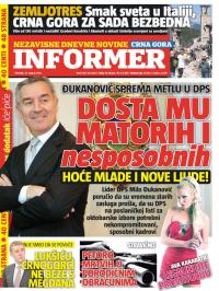 Informer CG - broj 1316, 25. avg 2016.