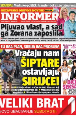 Informer - broj 1018, 5. sep 2015.