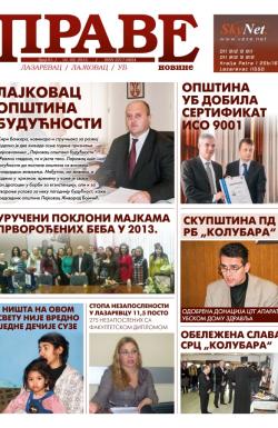 Prave novine, Lazarevac - broj 61, 1. feb 2013.
