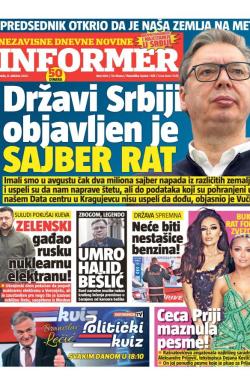 Informer - broj 4103, 8. okt 2025.