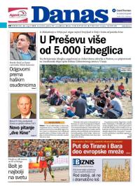 Danas - broj 6538, 24. avg 2015.