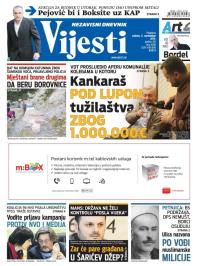 Vijesti - broj 6266, 5. sep 2015.