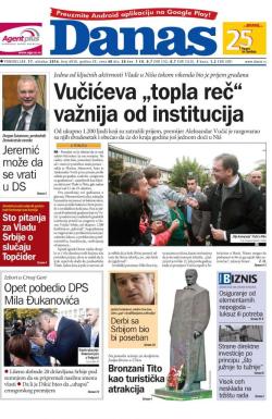 Danas - broj 6958, 17. okt 2016.