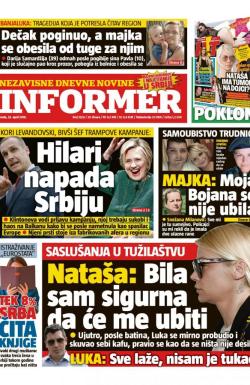 Informer - broj 1826, 25. apr 2018.