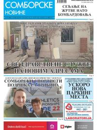 Somborske novine - broj 3535, 25. mar 2022.