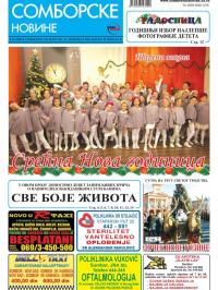 Somborske novine - broj 3262, 30. dec 2016.