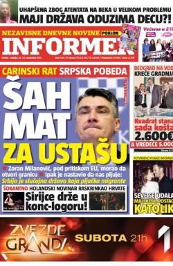 Informer - broj 1036, 26. sep 2015.