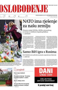Oslobođenje - broj 27092, 10. sep 2022.