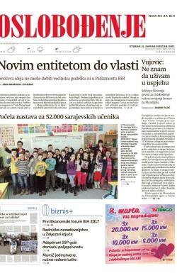 Oslobođenje - broj 25210, 31. jan 2017.