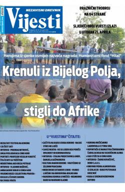 Vijesti - broj 7915, 18. apr 2020.