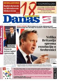 Danas - broj 6462, 9. jun 2015.