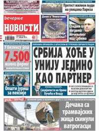Večernje novosti - broj 1408, 12. jan 2015.