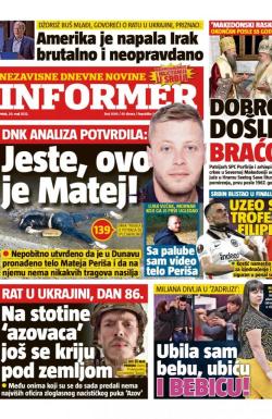 Informer - broj 3066, 20. maj 2022.