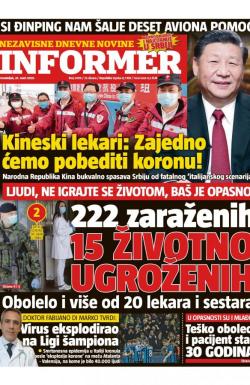 Informer - broj 2409, 23. mar 2020.