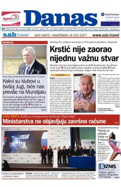 Danas - broj 5901, 25. nov 2013.