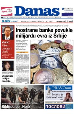 Danas - broj 6022, 26. mar 2014.