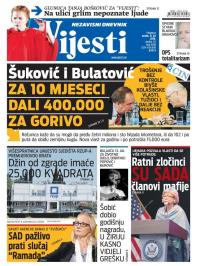 Vijesti - broj 6568, 8. jul 2016.