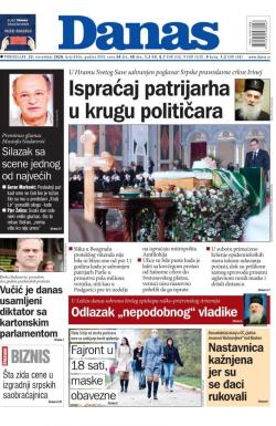 Danas - broj 8456, 23. nov 2020.