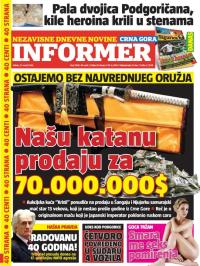 Informer CG - broj 1186, 25. mar 2016.