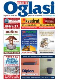 Novosti oglasi - broj 1686, 25. avg 2021.