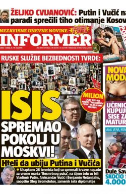 Informer - broj 1839, 12. maj 2018.
