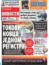 Večernje novosti - broj 3419, 8. nov 2019.