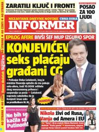 Informer CG - broj 1347, 30. sep 2016.