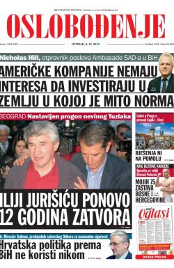 Oslobođenje - broj 24.063, 3. dec 2013.