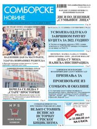 Somborske novine - broj 3597, 2. jun 2023.