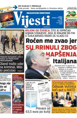 Vijesti - broj 6003, 11. dec 2014.