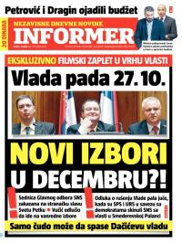 Informer - broj 141, 20. okt 2012.