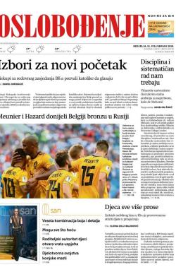 Oslobođenje - broj 25730, 15. jul 2018.