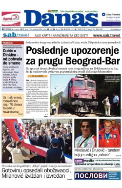 Danas - broj 5790, 6. avg 2013.